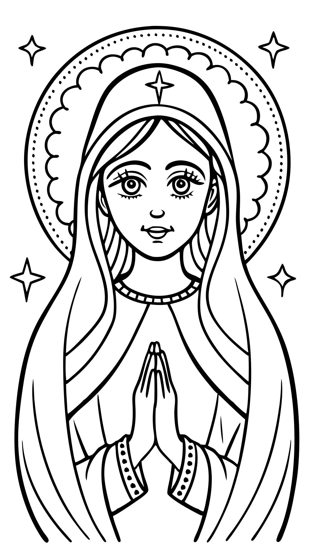 mary coloring pages